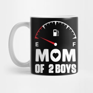 Mom of 2 Boys Mothers Day Birthday Women Mug